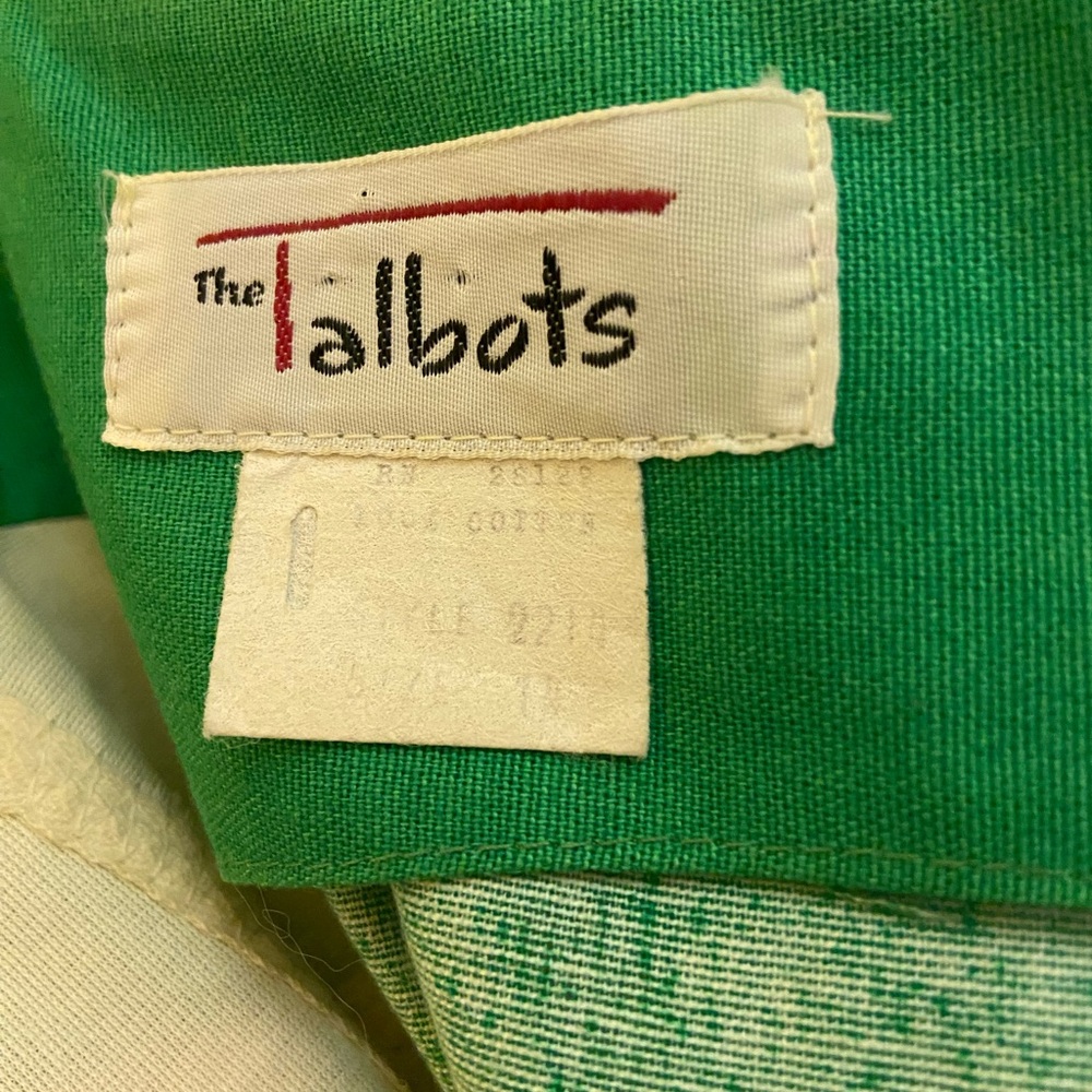 Vintage Green Floral Talbots dress - Picture 11 of 11